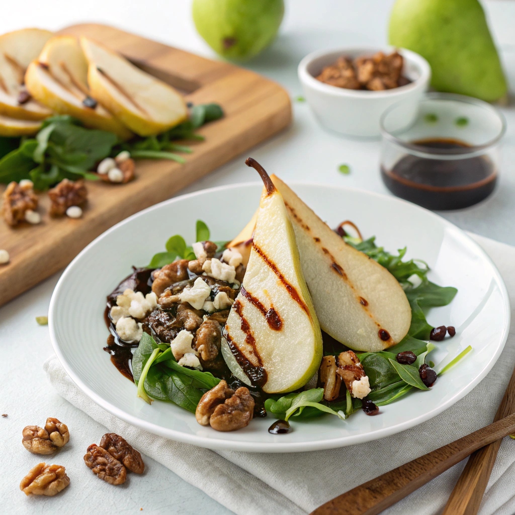 Pear Salad with Balsamic and Walnuts Recipe