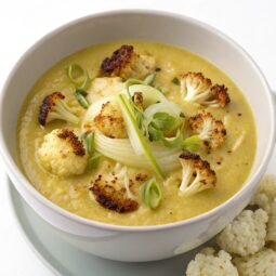Roasted Cauliflower & Leek Soup