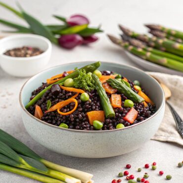 Black Rice & Spring Vegetable Pilaf Recipe