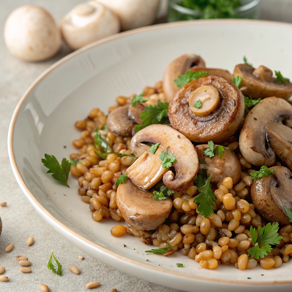 Mushrooms & Wheatberries