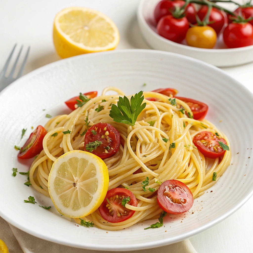 Linguine with Lemon & Tomatoes