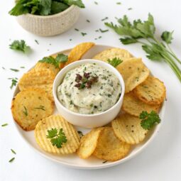 Garden Crisps with Herby White Bean Spread Recipe