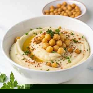 Cauliflower Puree with Chickpeas