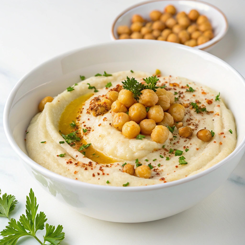 Cauliflower Puree with Chickpeas