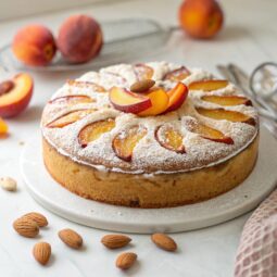 Almond Peach Cake