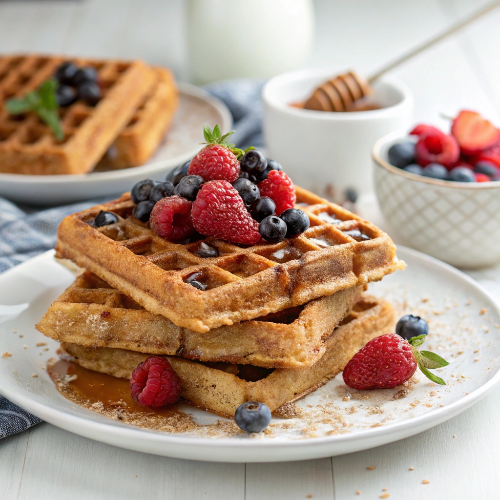 Whole Grain Flax Waffles