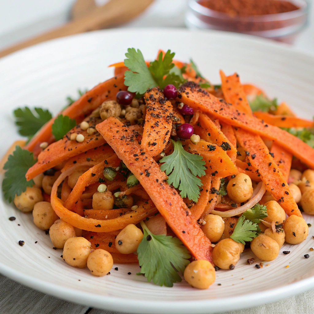 Spiced Carrot & Chickpea Salad