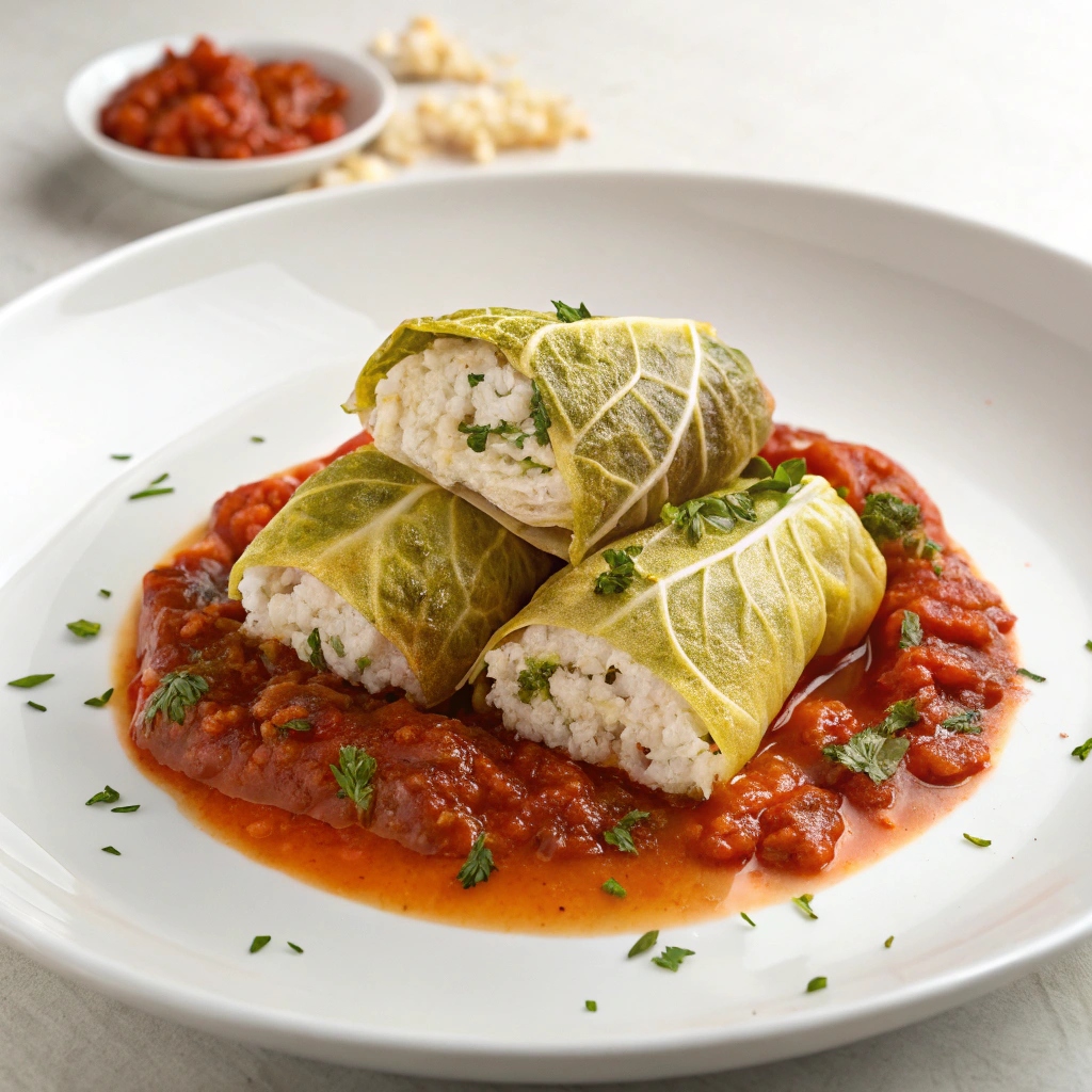 “Ricotta” Stuffed Cabbage