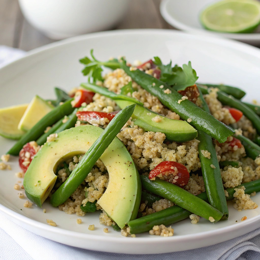 Green Bean & Avocado Quinoa Salad