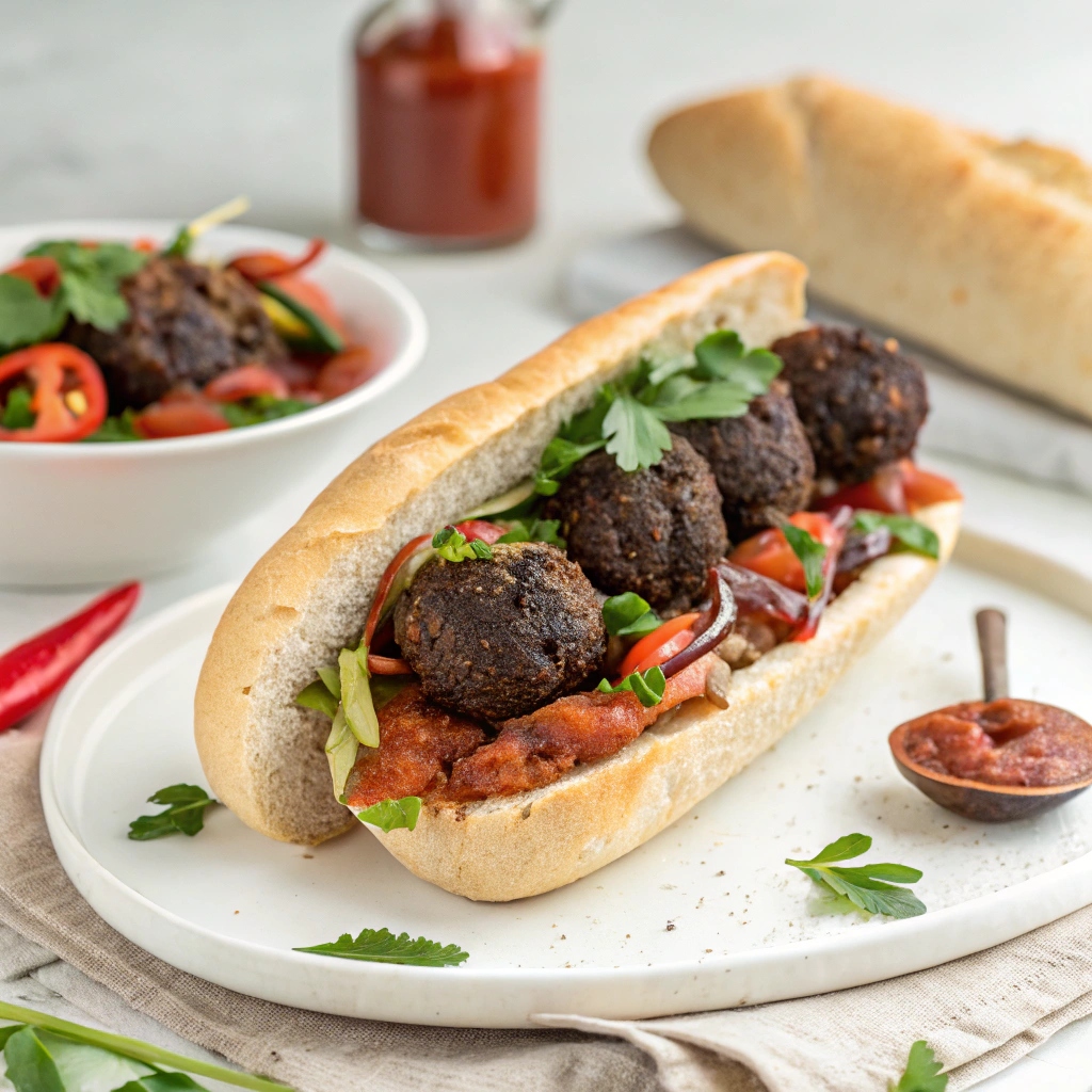 Vegan Black Bean Meatball Sub Recipe