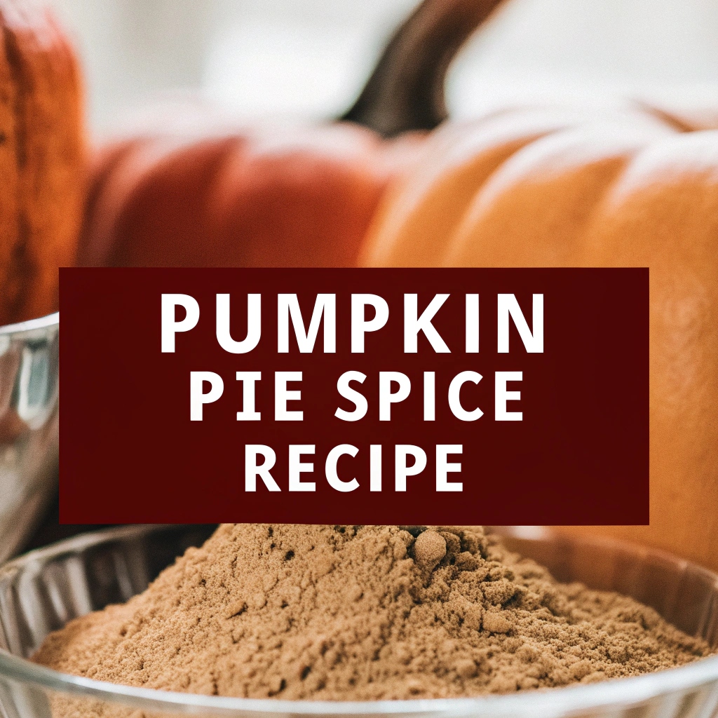 Pumpkin Pie Spice Recipe