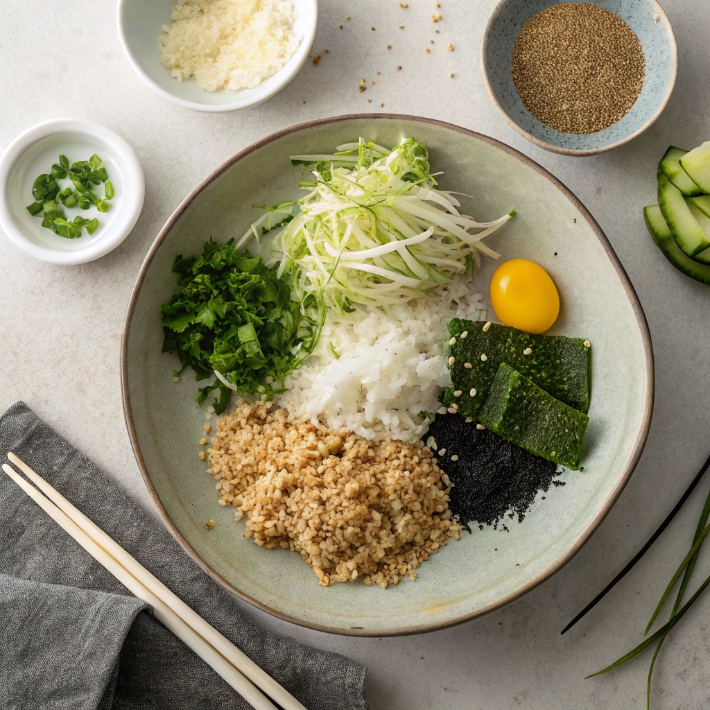 Ingredients for Okonomiyaki