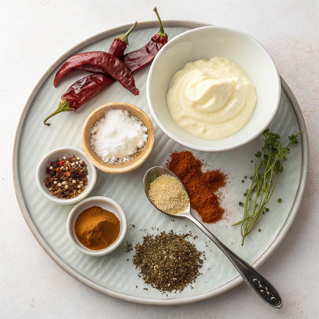 Ingredients for Chipotle Ranch Dressing