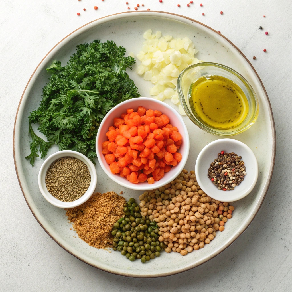 Ingredients for Instant Pot Lentil Soup