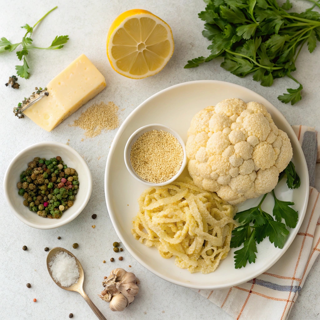 Ingredients for Cauliflower Pasta