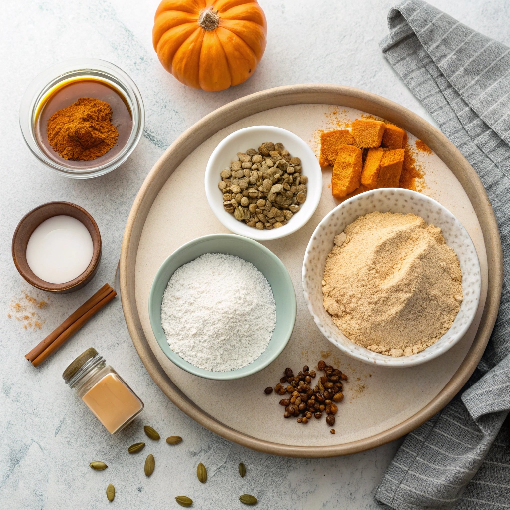 Ingredients for Vegan Pumpkin Pancakes