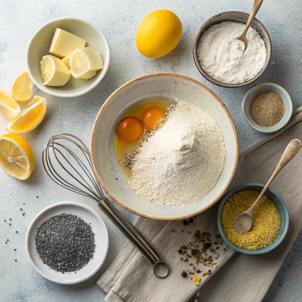 Ingredients for Zesty Lemon Cookies