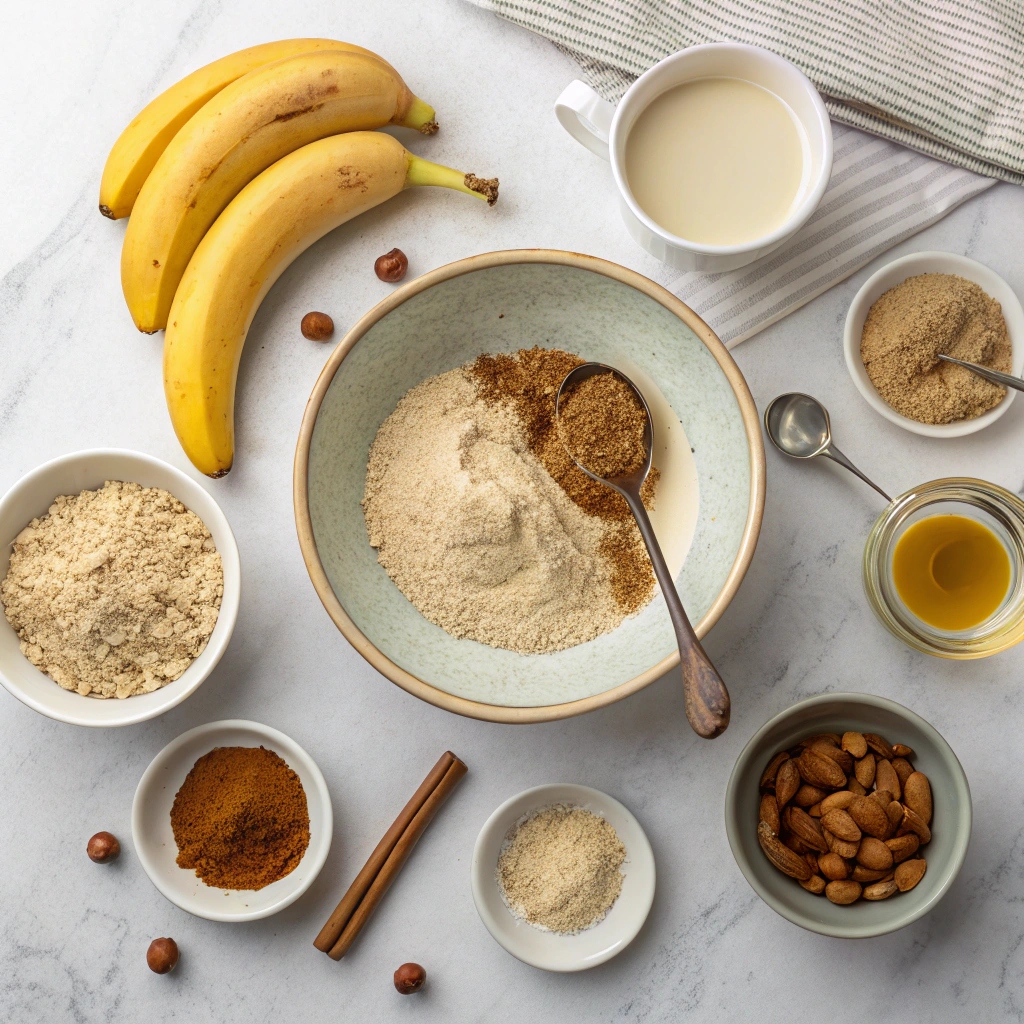 Ingredients for Vegan Banana Pancakes