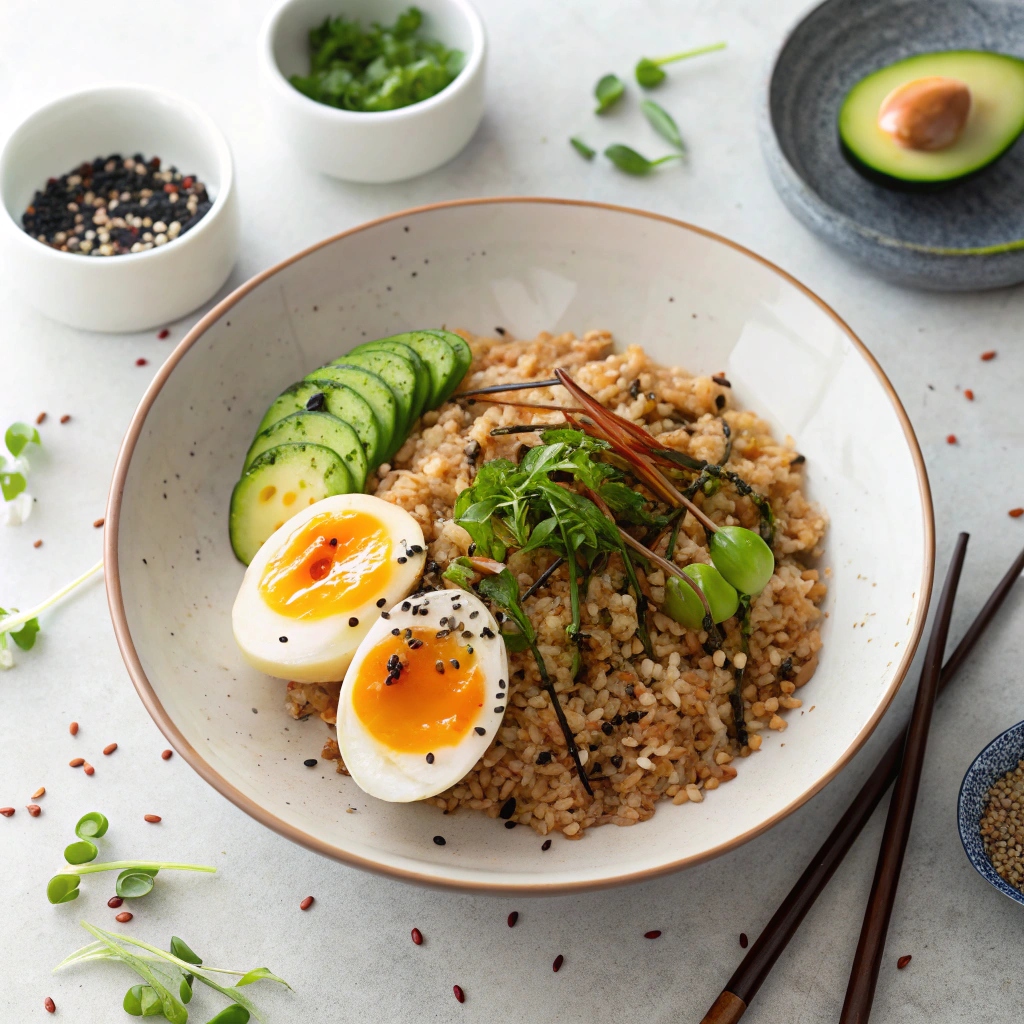 Ingredients for Tamago Kake Gohan