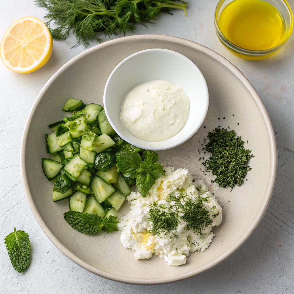 Fresh and Flavorful Tzatziki Ingredients