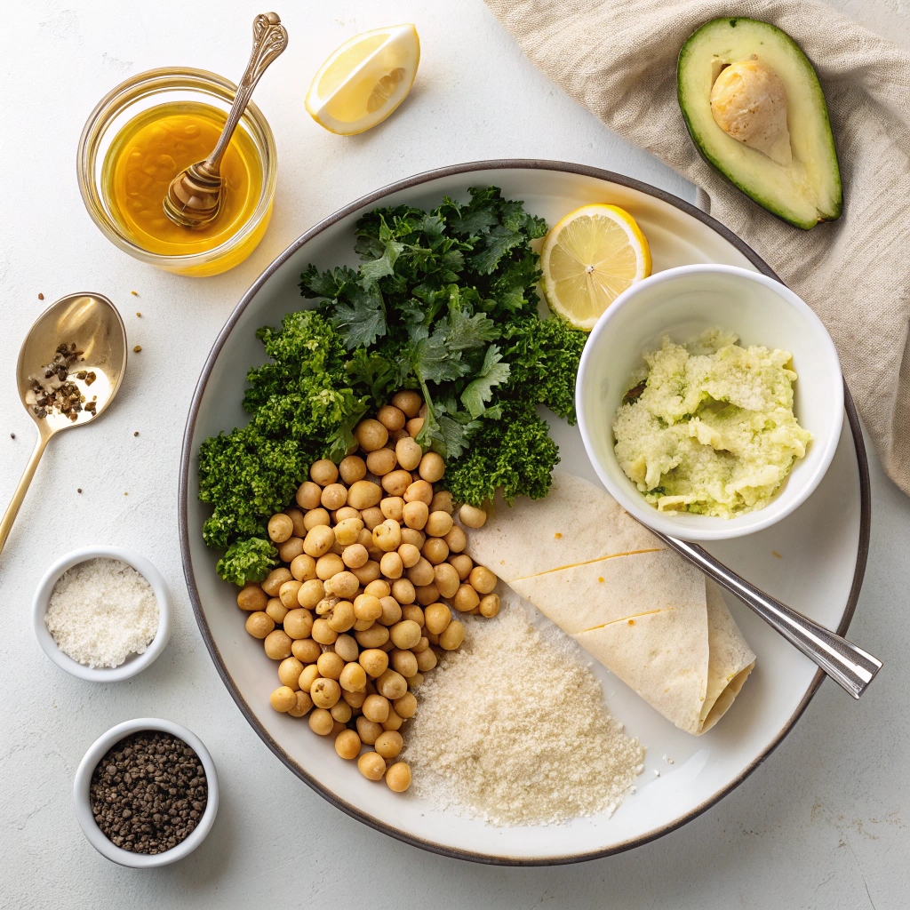 Ingredients for Healthy Lunch Wraps