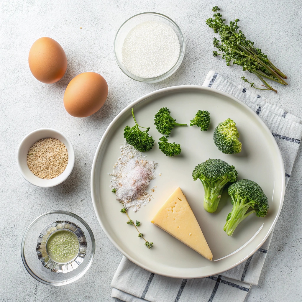 Ingredients for Crustless Quiche