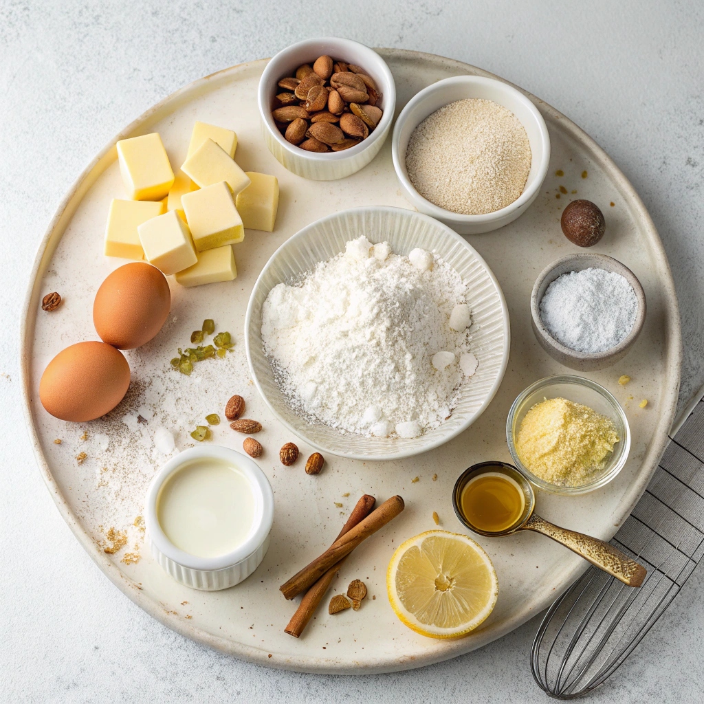 Ingredients for Festive Christmas Cookies