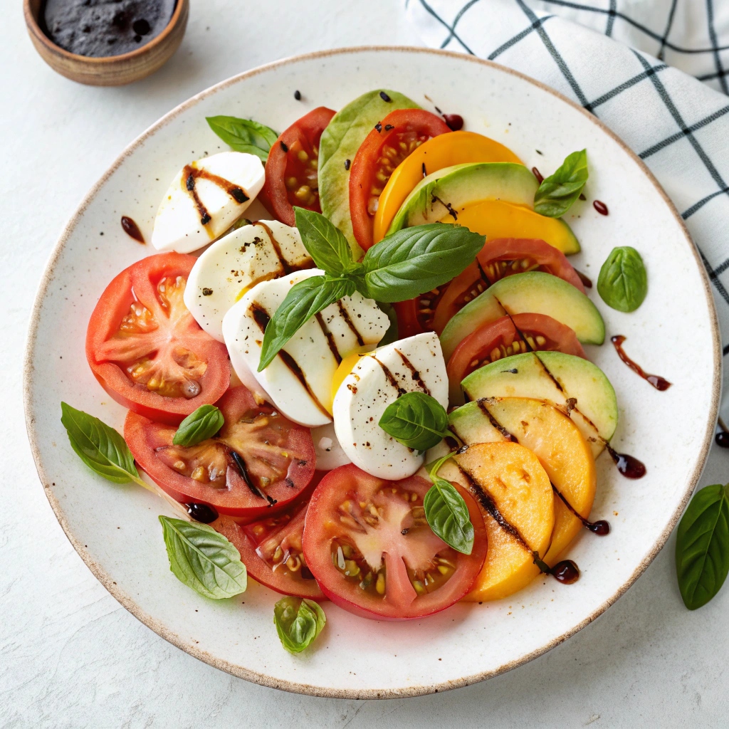 Fresh and Simple Ingredients for Classic Caprese Salad