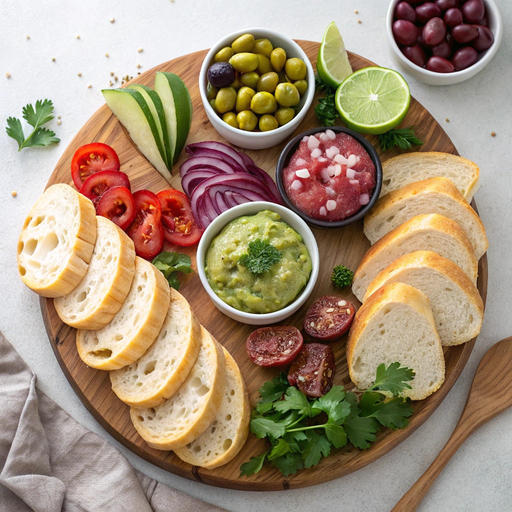 Ingredients for Crostini Appetizers