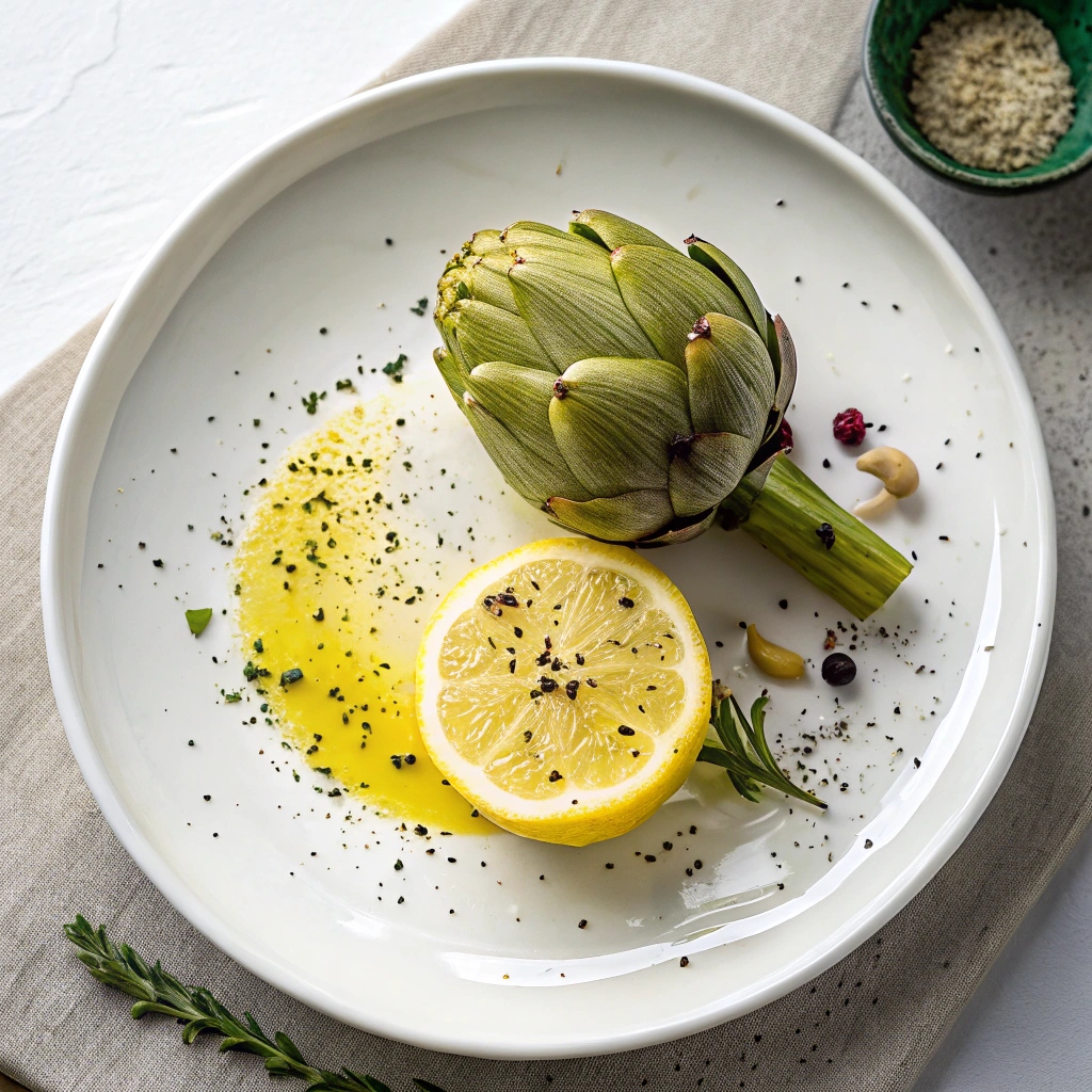 Ingredients for Roasted Artichokes