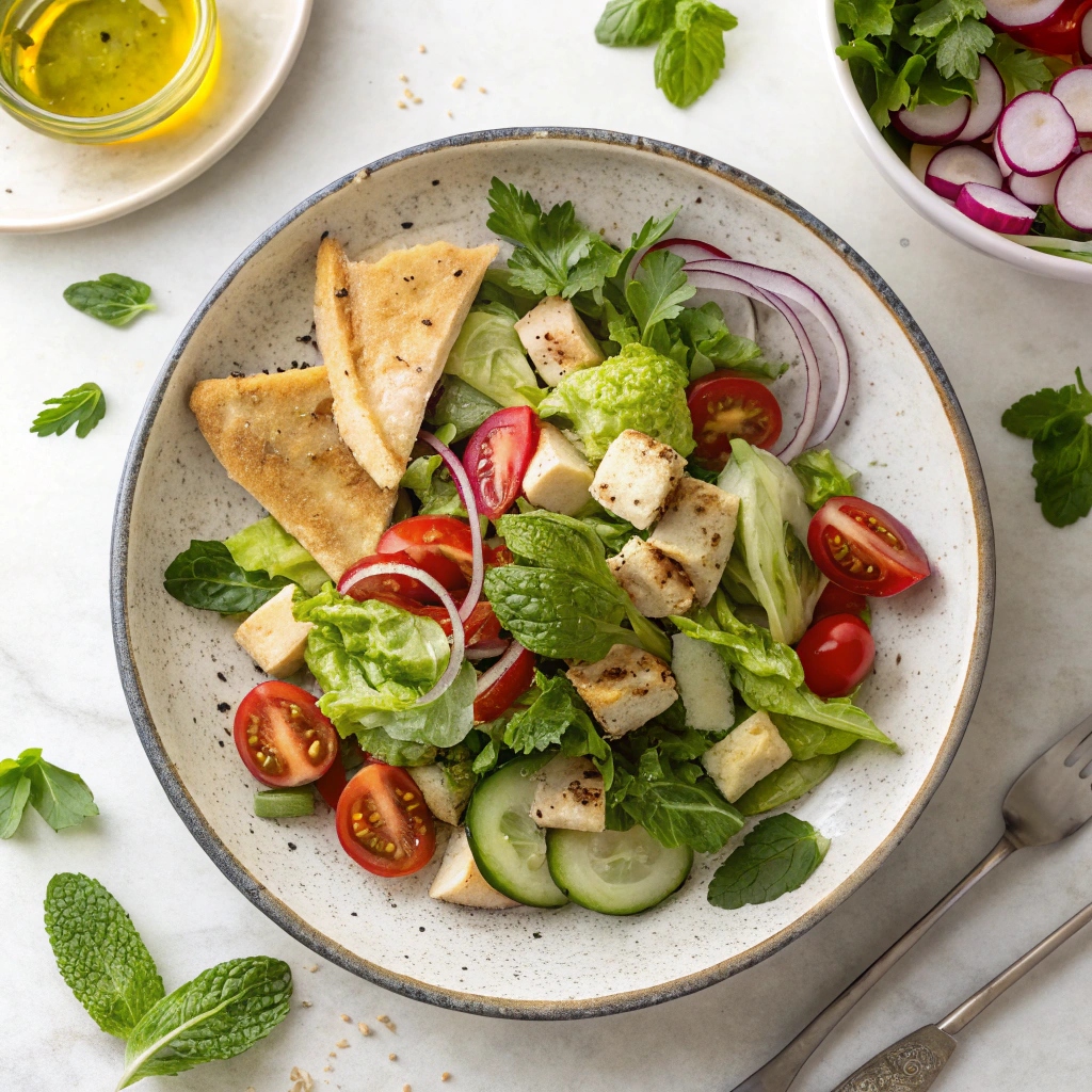 Fresh & Flavorful Fattoush Salad Ingredients