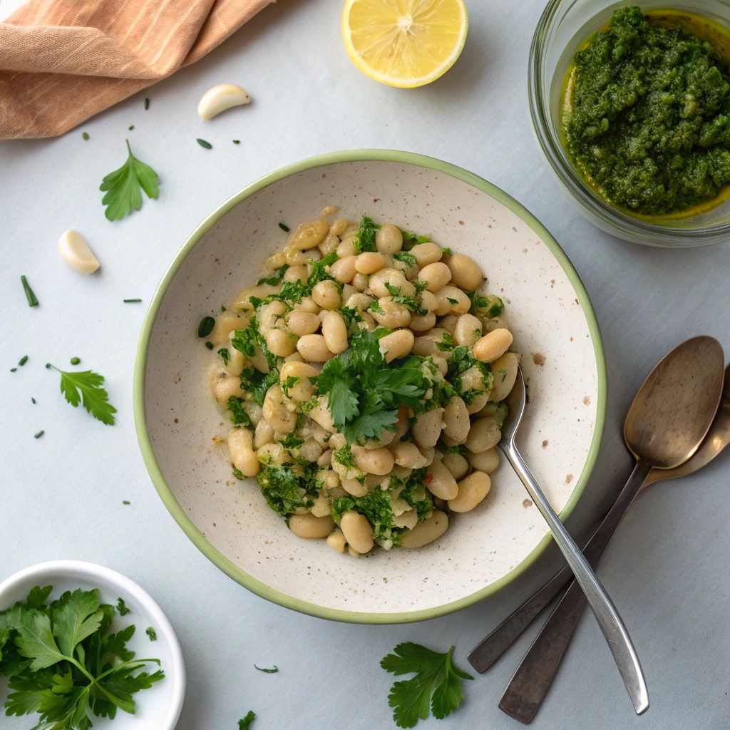 Garden Crisps with Herby White Bean Spread Recipe