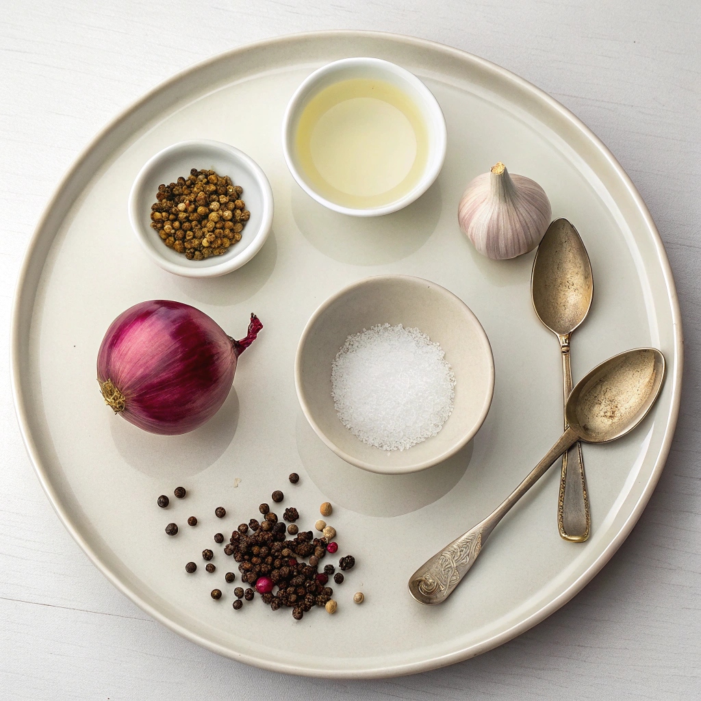 Ingredients for Pickled Red Onions