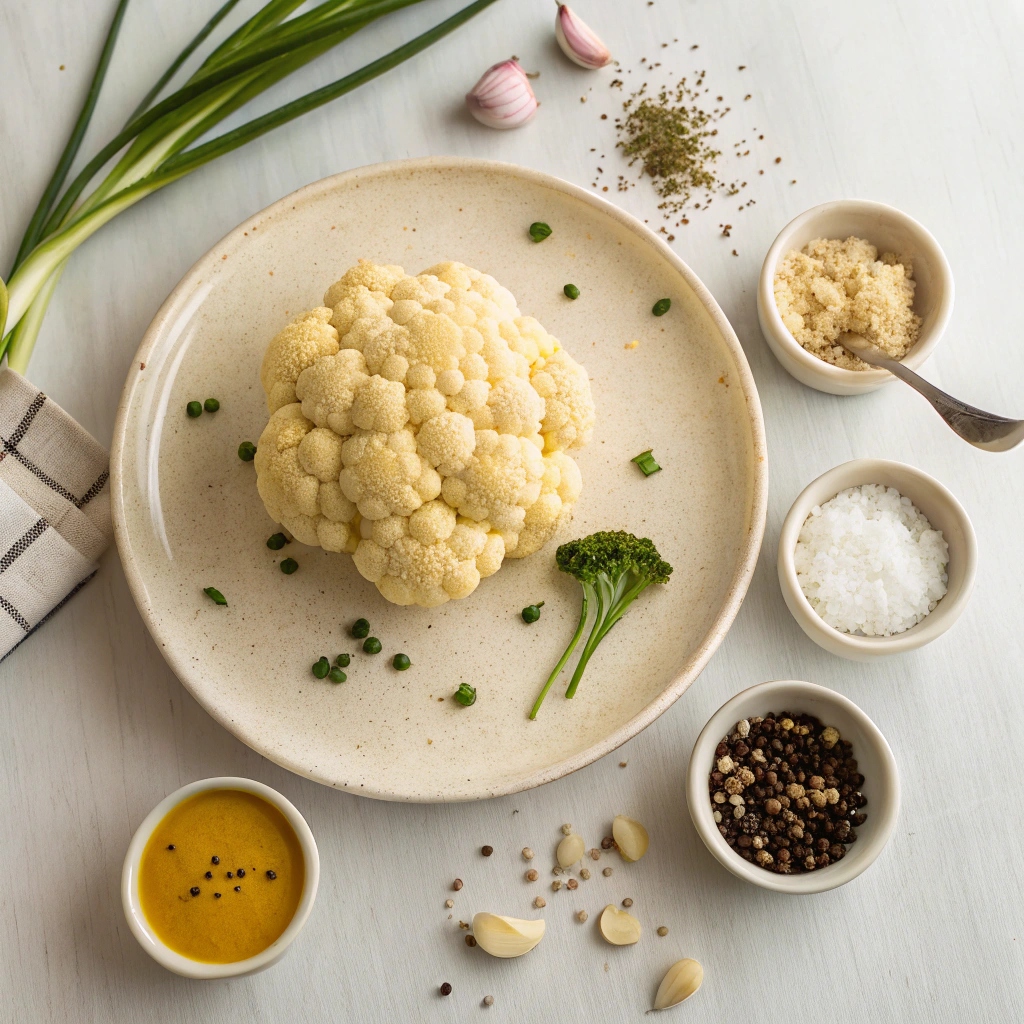 Ingredients for Creamy Mashed Cauliflower