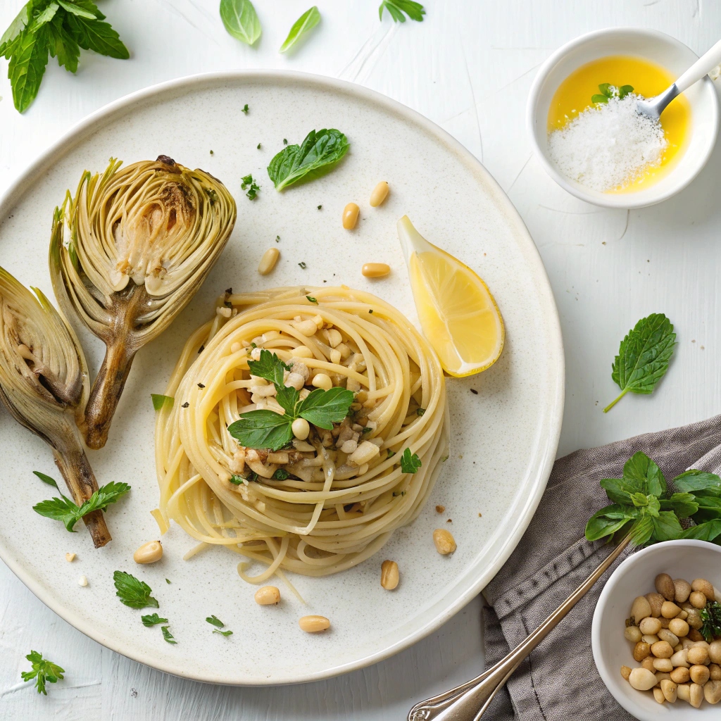 Ingredients for Artichoke Pasta