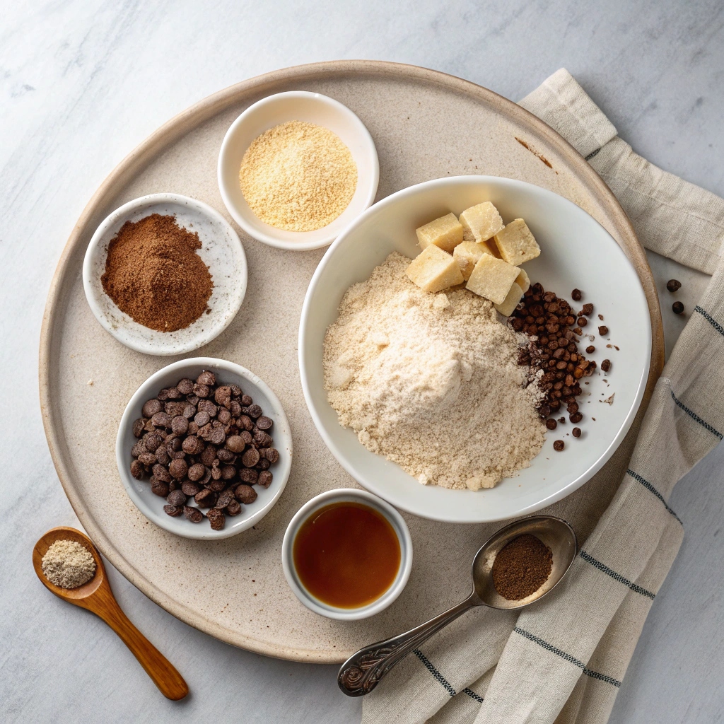 Ingredients for Vegan Chocolate Chip Cookies