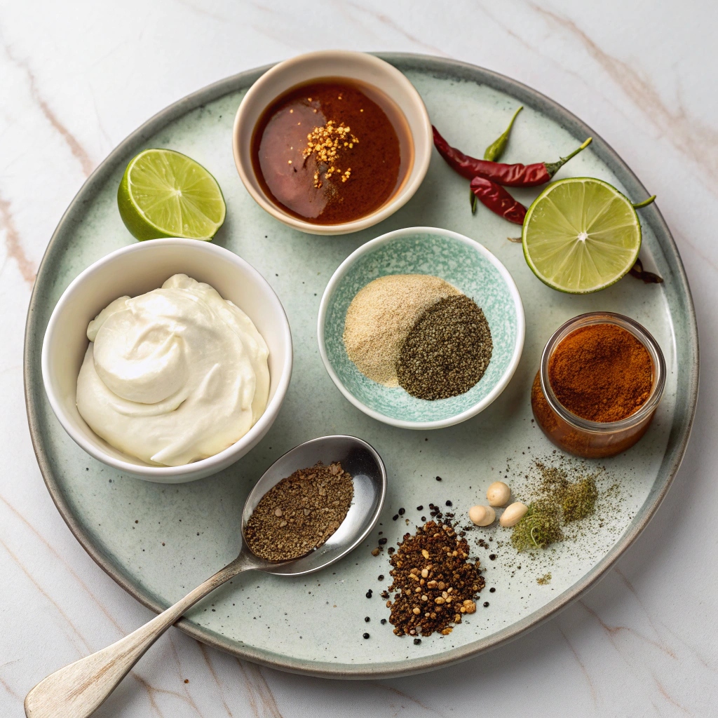 Ingredients for Creamy Chipotle Sauce