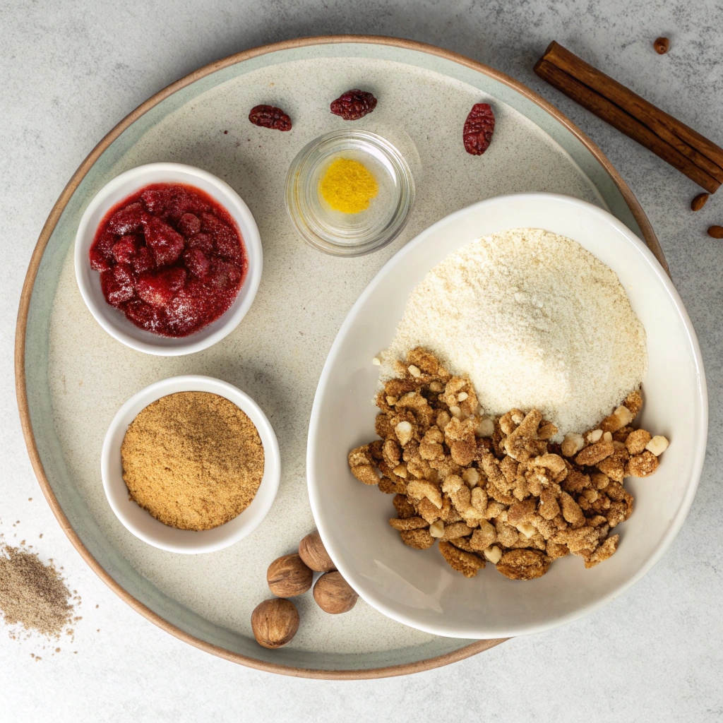 Raspberry Crumble Bars Ingredients