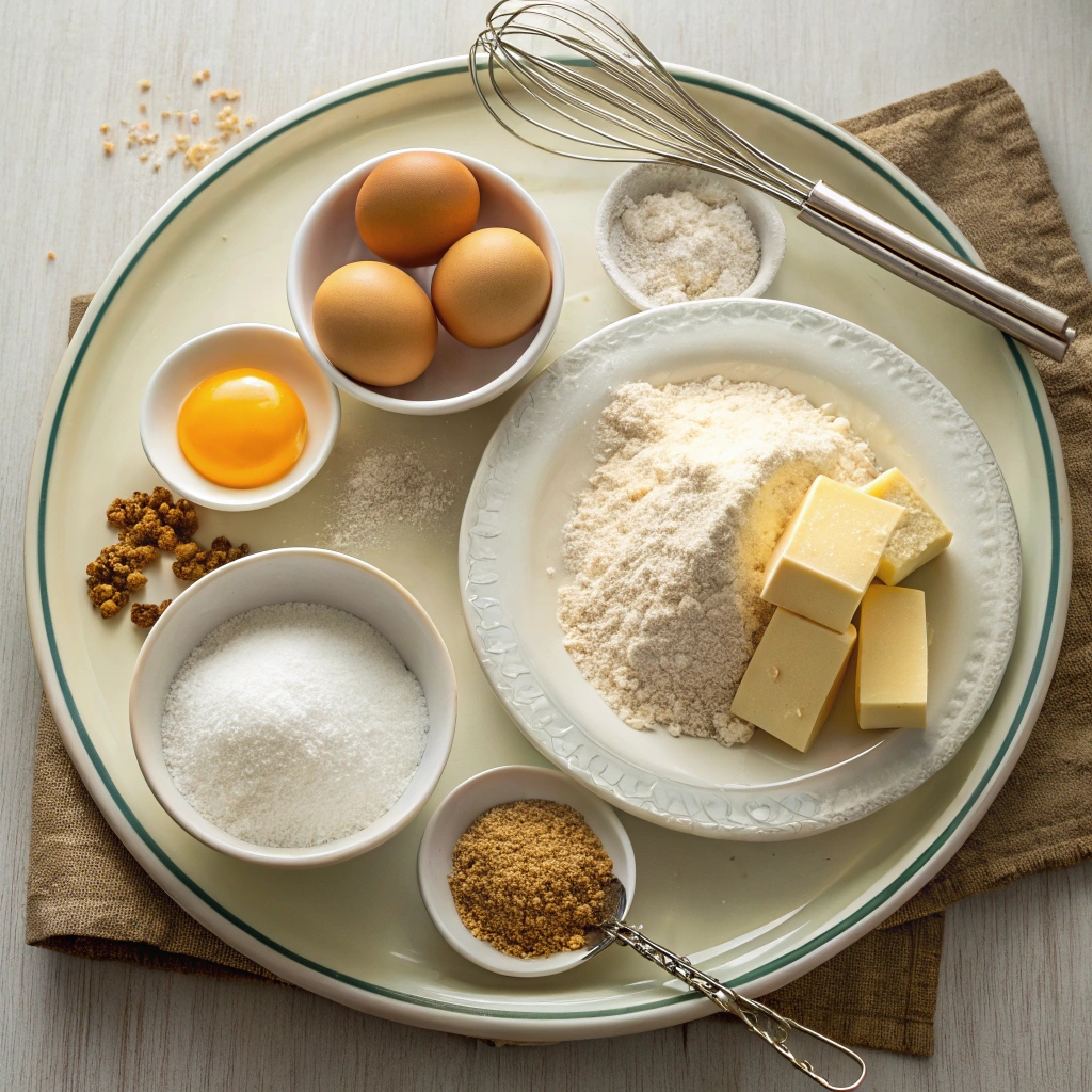 Ingredients for Homemade Hamburger Buns