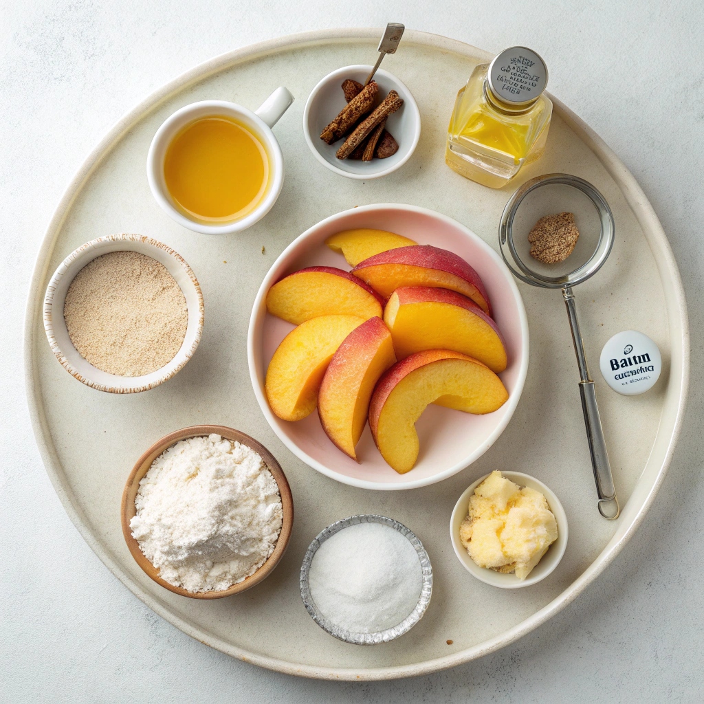 Ingredients for Easy Peach Dessert