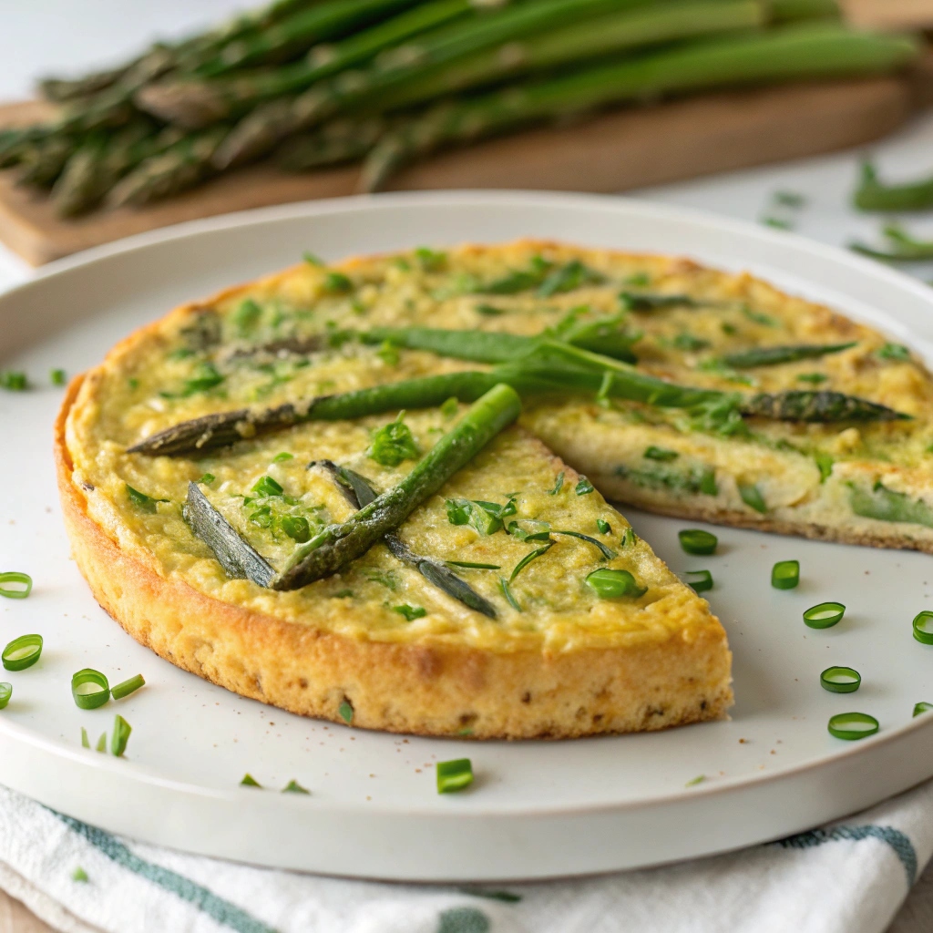 Spring Onion Asparagus Frittata