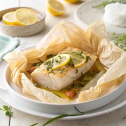 Miso-citrus Cod en Papillote