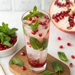 Minty Pomegranate Spritzer