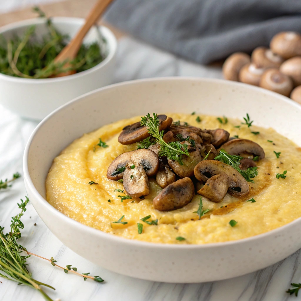 Creamy Mushroom Polenta Recipe