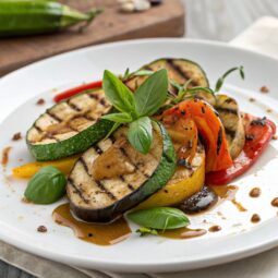 Grilled Veggies with Basil Miso