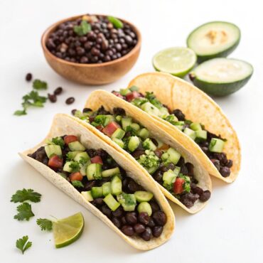 Black Bean Tacos with Zucchini Salsa Recipe