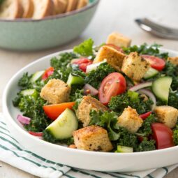 Spring Kale Panzanella