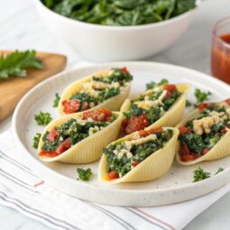 Vegan Stuffed Shells with Kale