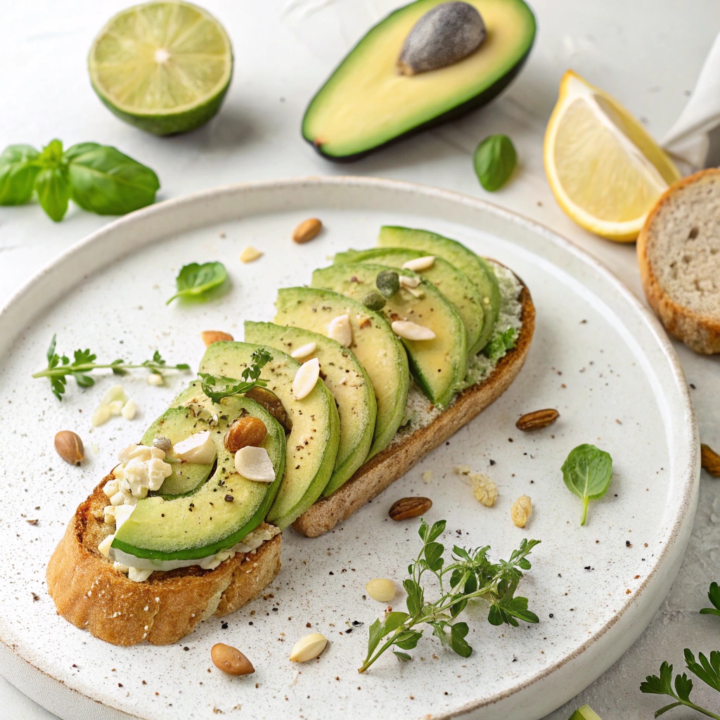 Avocado Almondaise Tartines
