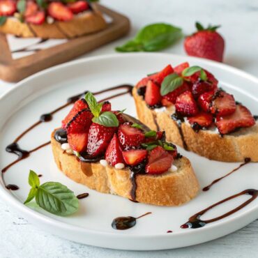 Strawberry Balsamic Crostini